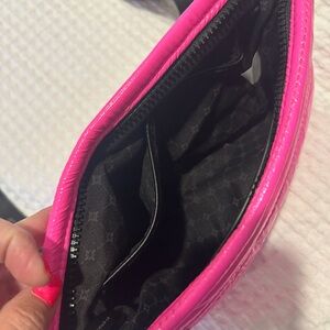 BCBG Quilted Handbag in neon pink